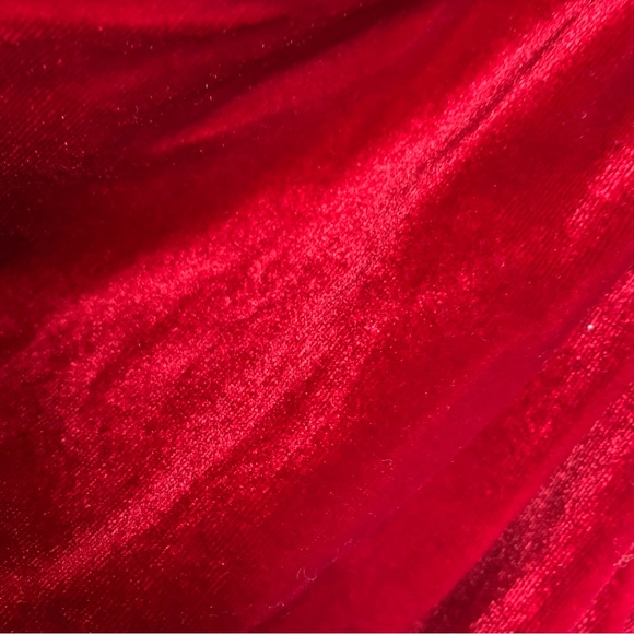 ZARA RED VELVET BODYCON DRESS NWT - Picture 5 of 13